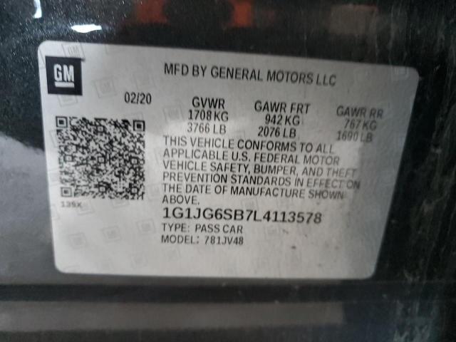 Photo 12 VIN: 1G1JG6SB7L4113578 - CHEVROLET SONIC 