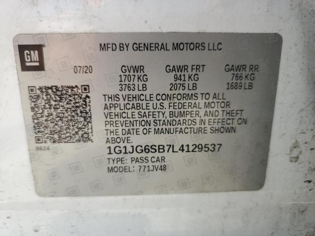 Photo 11 VIN: 1G1JG6SB7L4129537 - CHEVROLET SONIC 