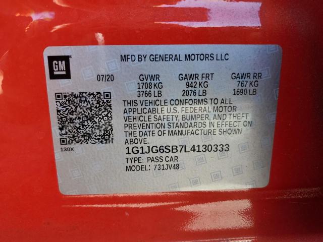 Photo 11 VIN: 1G1JG6SB7L4130333 - CHEVROLET SONIC 