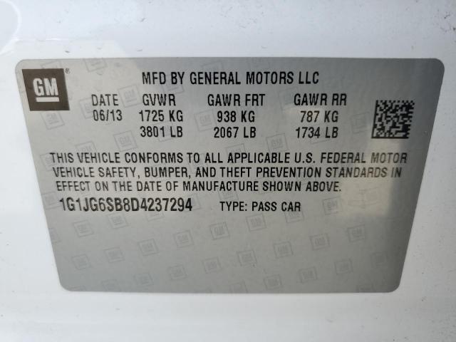 Photo 13 VIN: 1G1JG6SB8D4237294 - CHEVROLET SONIC 