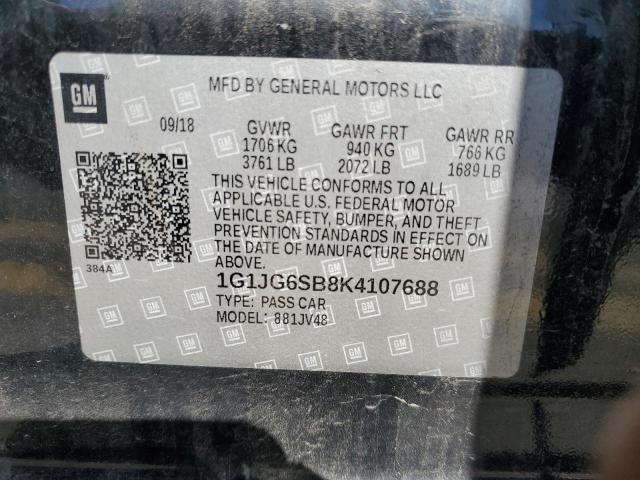 Photo 11 VIN: 1G1JG6SB8K4107688 - CHEVROLET SONIC 