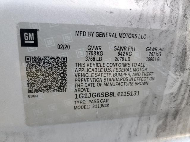 Photo 11 VIN: 1G1JG6SB8L4115131 - CHEVROLET SONIC 