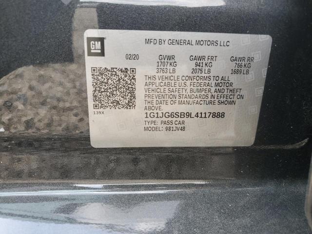 Photo 11 VIN: 1G1JG6SB9L4117888 - CHEVROLET SONIC 