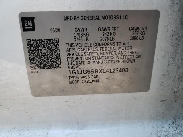 Photo 11 VIN: 1G1JG6SBXL4123408 - CHEVROLET SONIC 