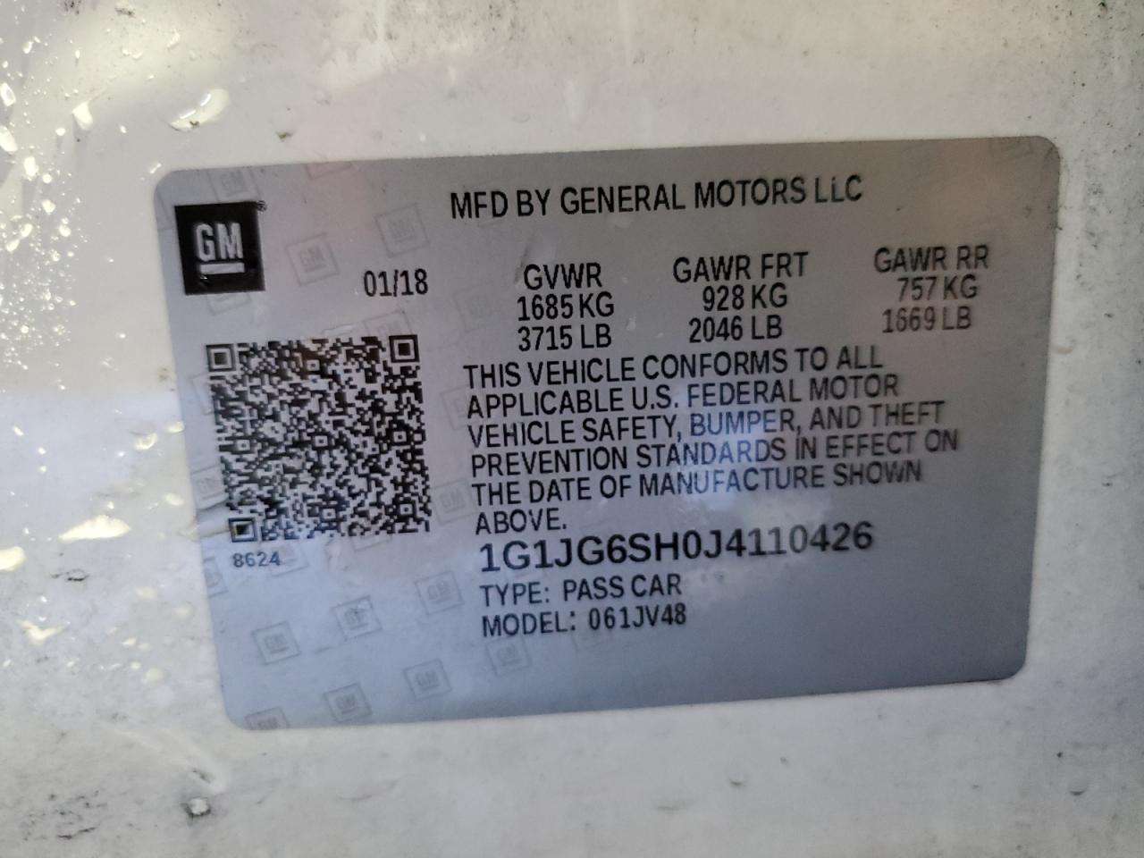 Photo 11 VIN: 1G1JG6SH0J4110426 - CHEVROLET SONIC 