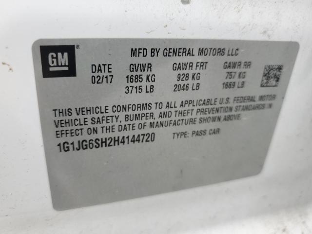 Photo 11 VIN: 1G1JG6SH2H4144720 - CHEVROLET SONIC 