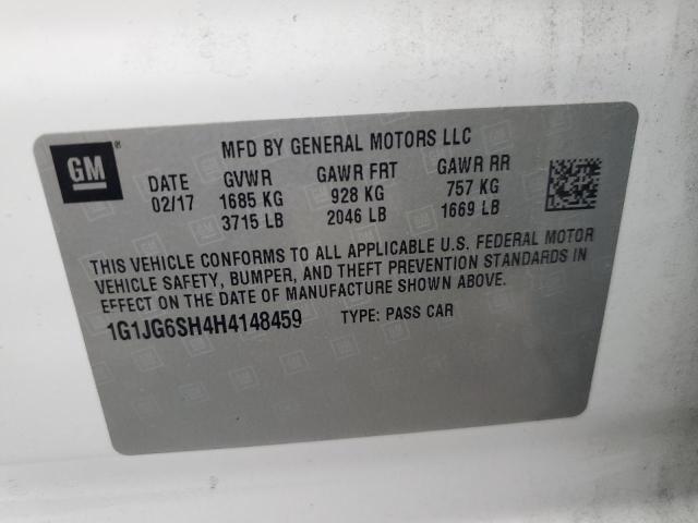 Photo 12 VIN: 1G1JG6SH4H4148459 - CHEVROLET SONIC 