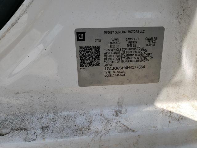 Photo 11 VIN: 1G1JG6SH4H4177654 - CHEVROLET SONIC 