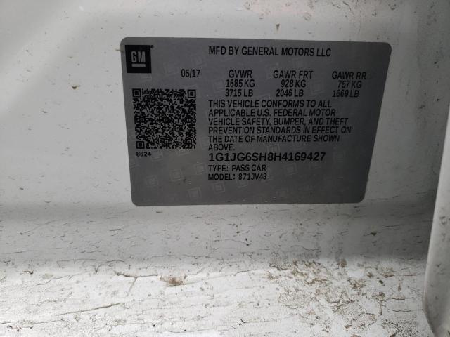 Photo 11 VIN: 1G1JG6SH8H4169427 - CHEVROLET SONIC 