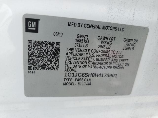 Photo 11 VIN: 1G1JG6SH8H4173901 - CHEVROLET SONIC 