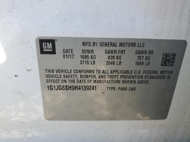 Photo 11 VIN: 1G1JG6SH9H4139241 - CHEVROLET SONIC 