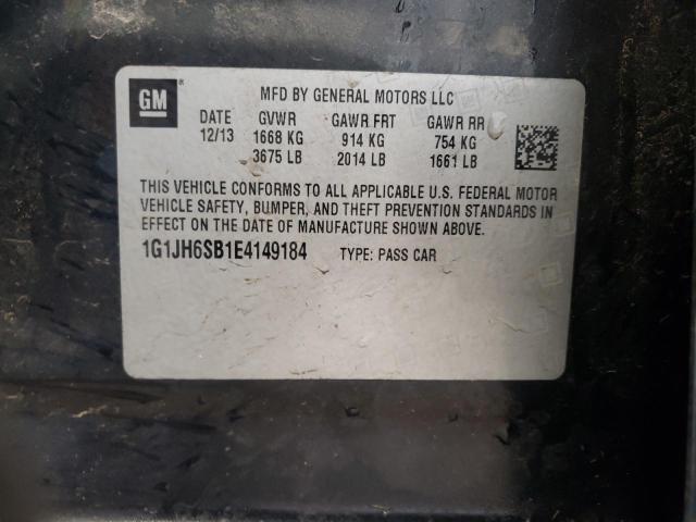 Photo 11 VIN: 1G1JH6SB1E4149184 - CHEVROLET SONIC 