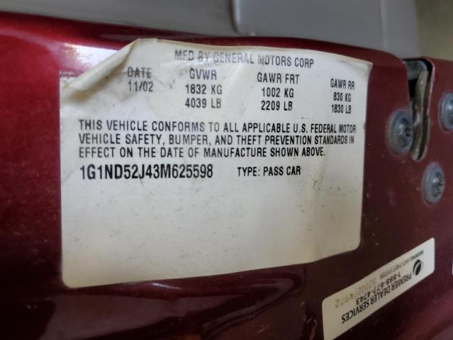 Photo 11 VIN: 1G1ND52J43M625598 - CHEVROLET MALIBU 