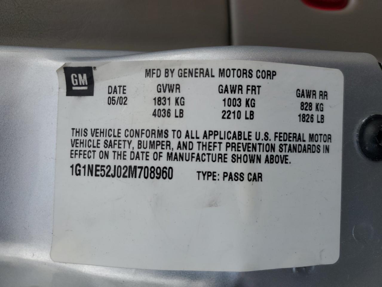 Photo 11 VIN: 1G1NE52J02M708960 - CHEVROLET MALIBU 