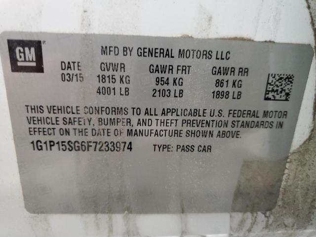 Photo 11 VIN: 1G1P15SG6F7233974 - CHEVROLET CRUZE L 