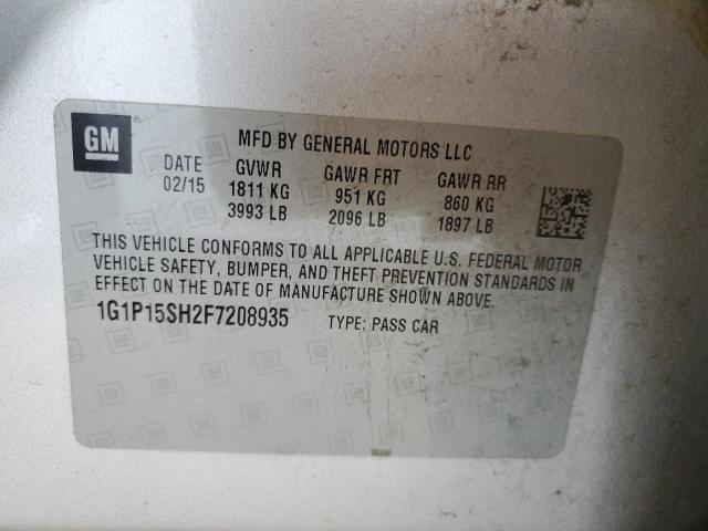 Photo 11 VIN: 1G1P15SH2F7208935 - CHEVROLET CRUZE L 