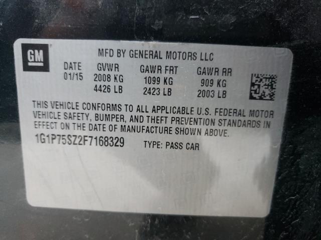 Photo 9 VIN: 1G1P75SZ2F7168329 - CHEVROLET CRUZE 