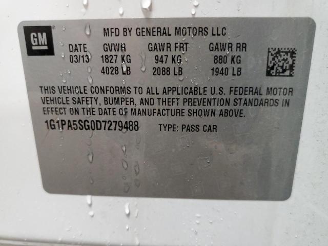 Photo 12 VIN: 1G1PA5SG0D7279488 - CHEVROLET CRUZE LS 