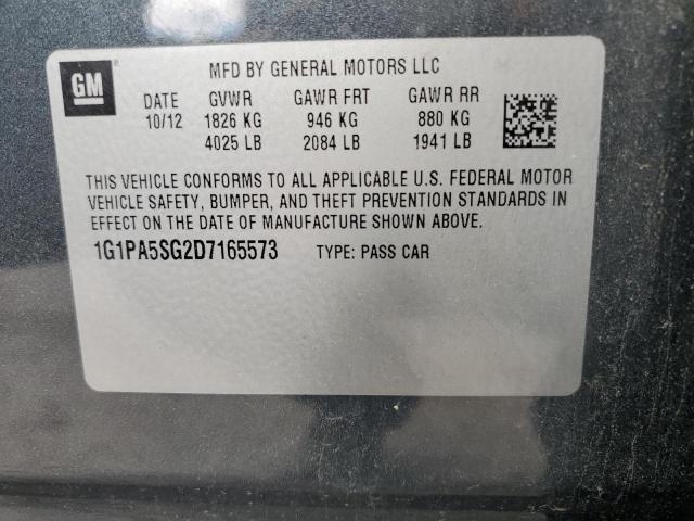 Photo 11 VIN: 1G1PA5SG2D7165573 - CHEVROLET CRUZE 