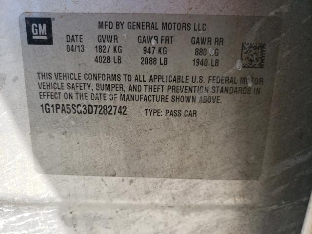 Photo 9 VIN: 1G1PA5SG3D7282742 - CHEVROLET CRUZE LS 