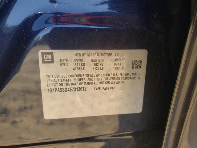 Photo 9 VIN: 1G1PA5SG4E7312672 - CHEVROLET CRUZE LS 