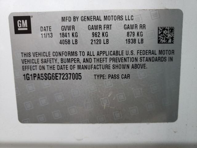 Photo 11 VIN: 1G1PA5SG6E7237005 - CHEVROLET CRUZE LS 