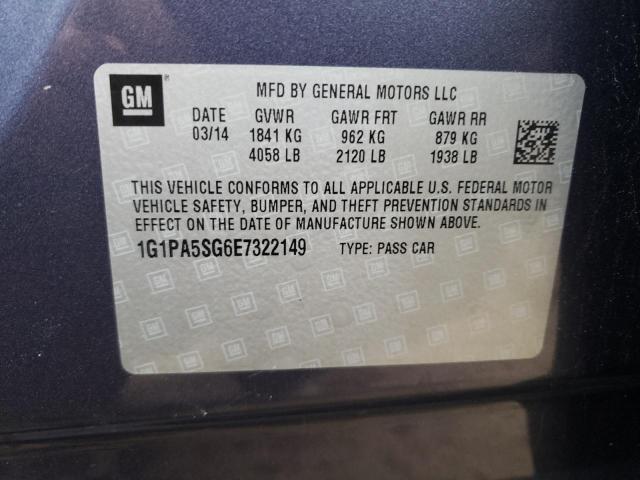 Photo 11 VIN: 1G1PA5SG6E7322149 - CHEVROLET CRUZE LS 