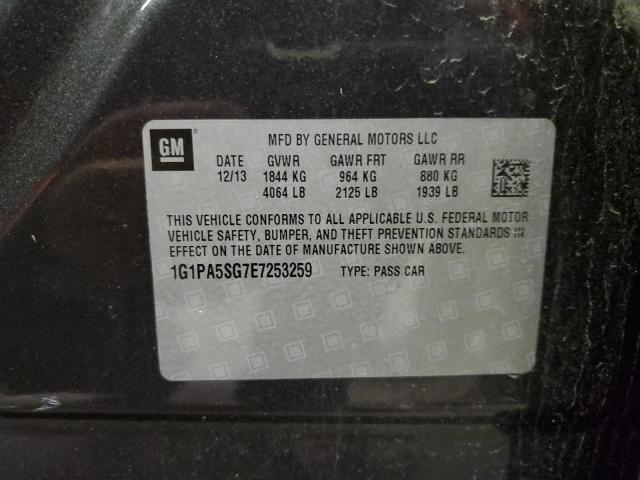 Photo 9 VIN: 1G1PA5SG7E7253259 - CHEVROLET CRUZE LS 