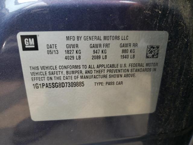 Photo 11 VIN: 1G1PA5SG8D7309885 - CHEVROLET CRUZE LS 