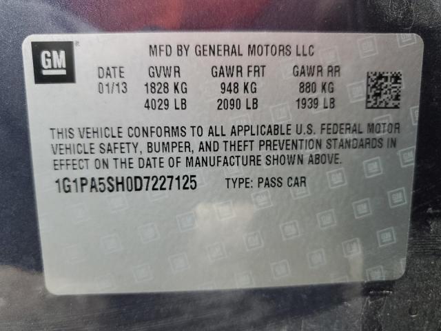 Photo 11 VIN: 1G1PA5SH0D7227125 - CHEVROLET CRUZE LS 