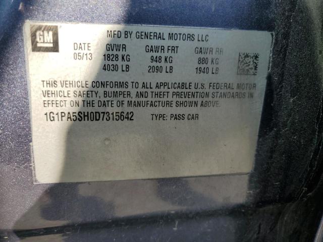 Photo 11 VIN: 1G1PA5SH0D7315642 - CHEVROLET CRUZE LS 