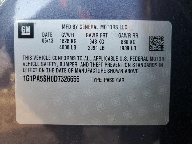 Photo 12 VIN: 1G1PA5SH0D7326656 - CHEVROLET CRUZE LS 