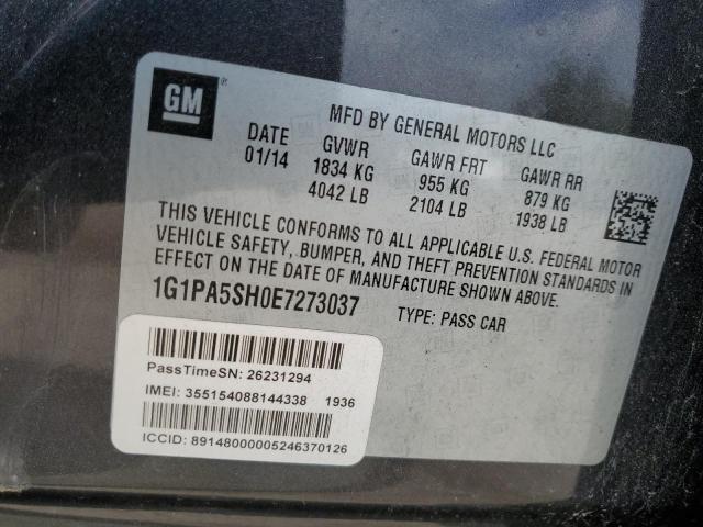 Photo 11 VIN: 1G1PA5SH0E7273037 - CHEVROLET CRUZE LS 