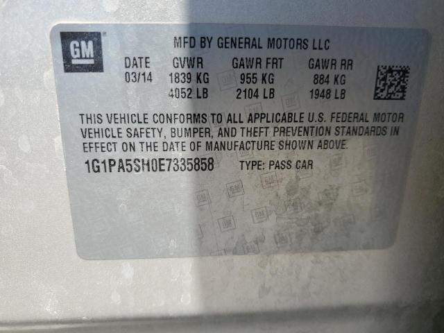 Photo 11 VIN: 1G1PA5SH0E7335858 - CHEVROLET CRUZE 