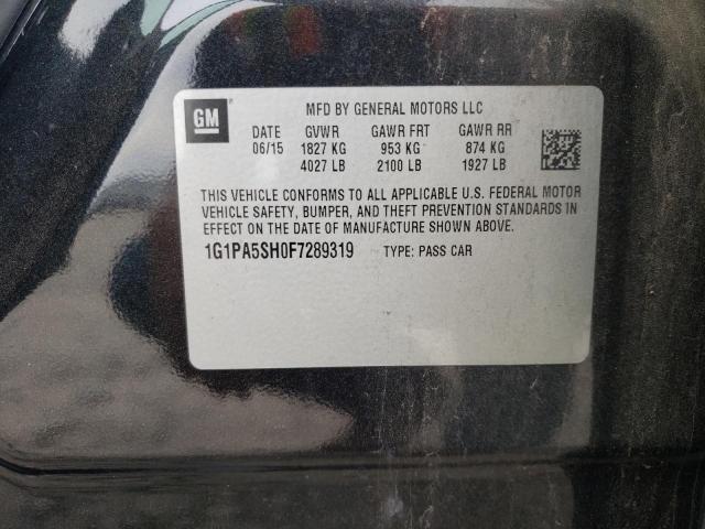 Photo 12 VIN: 1G1PA5SH0F7289319 - CHEVROLET CRUZE 