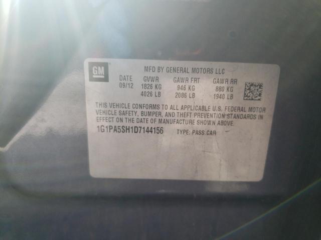 Photo 12 VIN: 1G1PA5SH1D7144156 - CHEVROLET CRUZE 