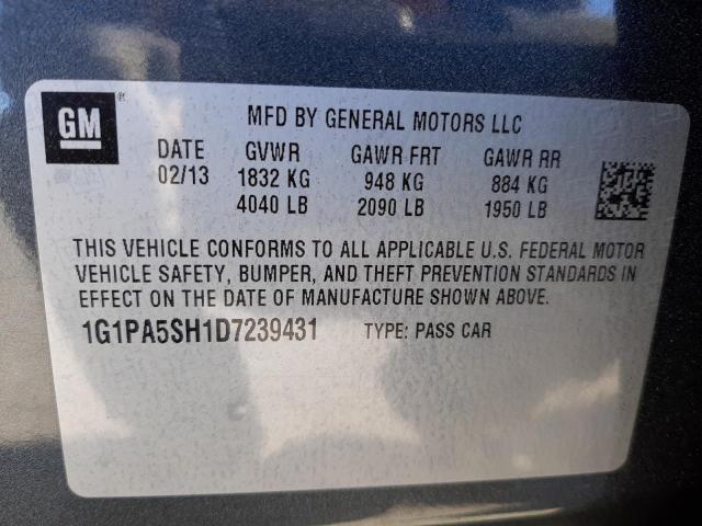 Photo 11 VIN: 1G1PA5SH1D7239431 - CHEVROLET CRUZE LS 