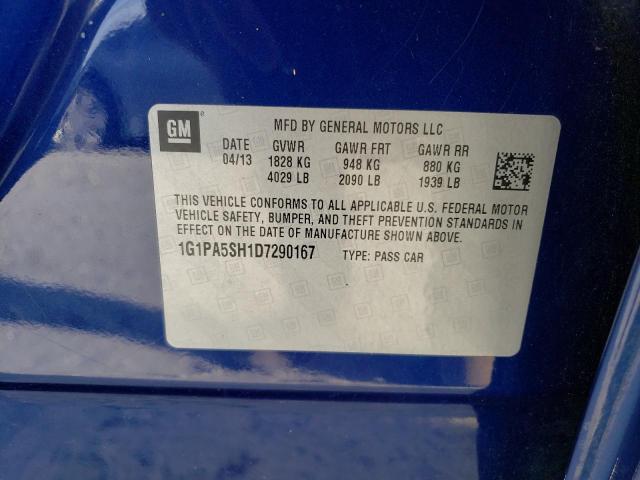 Photo 12 VIN: 1G1PA5SH1D7290167 - CHEVROLET CRUZE 