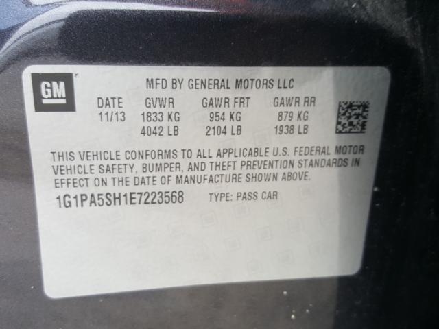 Photo 9 VIN: 1G1PA5SH1E7223568 - CHEVROLET CRUZE LS 