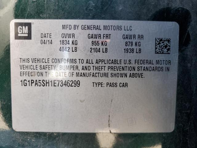 Photo 12 VIN: 1G1PA5SH1E7346299 - CHEVROLET CRUZE 