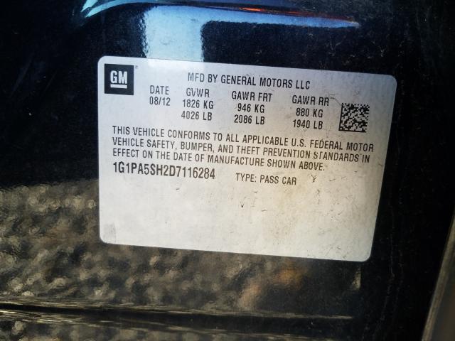 Photo 9 VIN: 1G1PA5SH2D7116284 - CHEVROLET CRUZE LS 