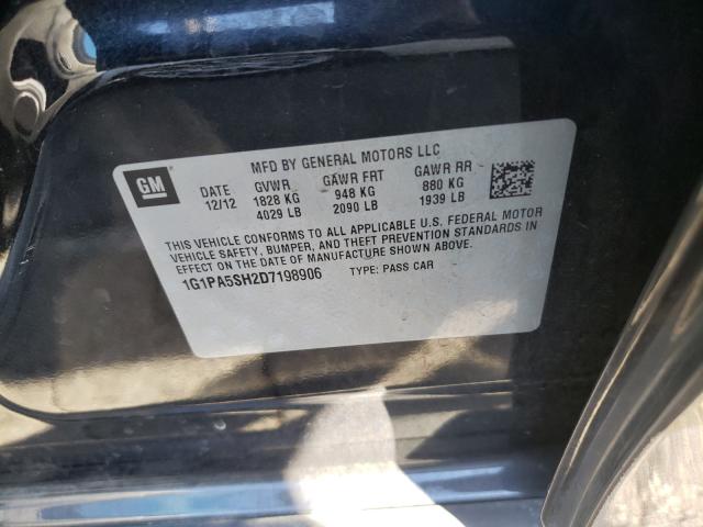 Photo 9 VIN: 1G1PA5SH2D7198906 - CHEVROLET CRUZE LS 