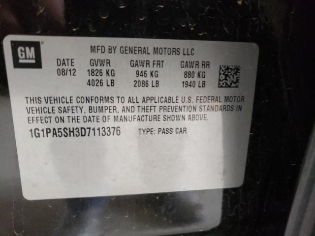 Photo 9 VIN: 1G1PA5SH3D7113376 - CHEVROLET CRUZE LS 