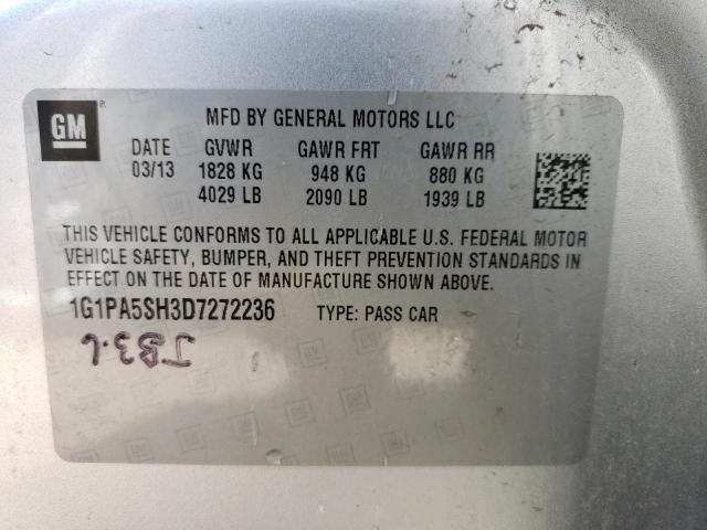 Photo 11 VIN: 1G1PA5SH3D7272236 - CHEVROLET CRUZE LS 