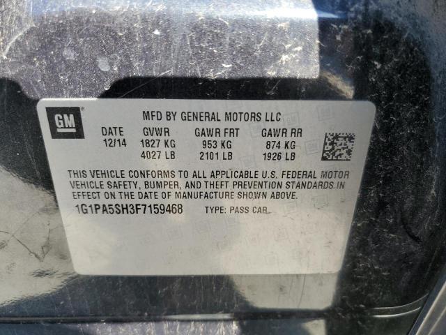 Photo 12 VIN: 1G1PA5SH3F7159468 - CHEVROLET CRUZE LS 