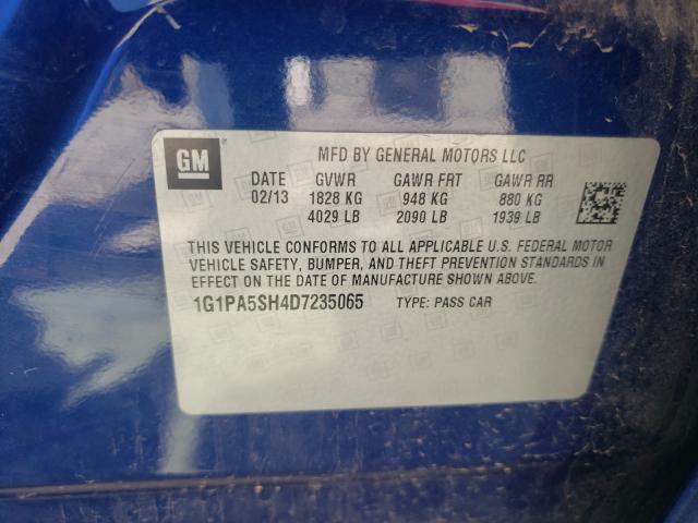 Photo 9 VIN: 1G1PA5SH4D7235065 - CHEVROLET CRUZE LS 