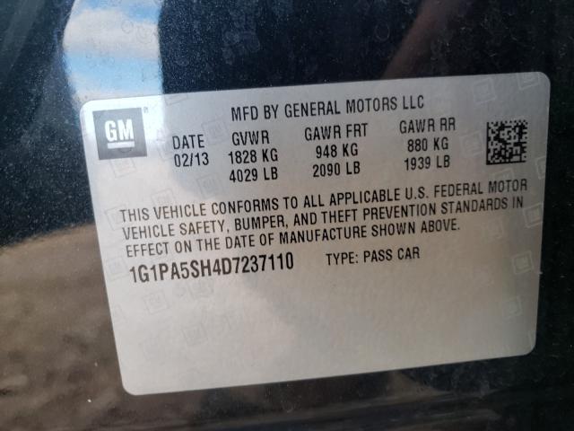 Photo 9 VIN: 1G1PA5SH4D7237110 - CHEVROLET CRUZE LS 