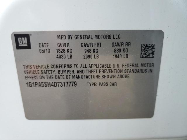 Photo 11 VIN: 1G1PA5SH4D7317779 - CHEVROLET CRUZE LS 