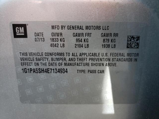 Photo 9 VIN: 1G1PA5SH4E7134934 - CHEVROLET CRUZE LS 