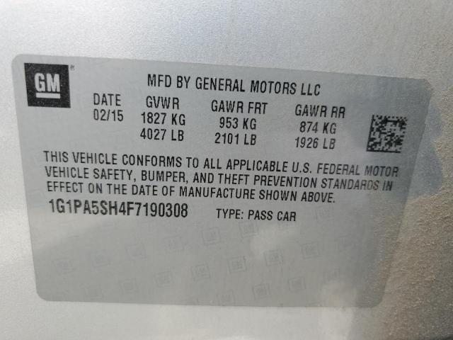 Photo 9 VIN: 1G1PA5SH4F7190308 - CHEVROLET CRUZE LS 